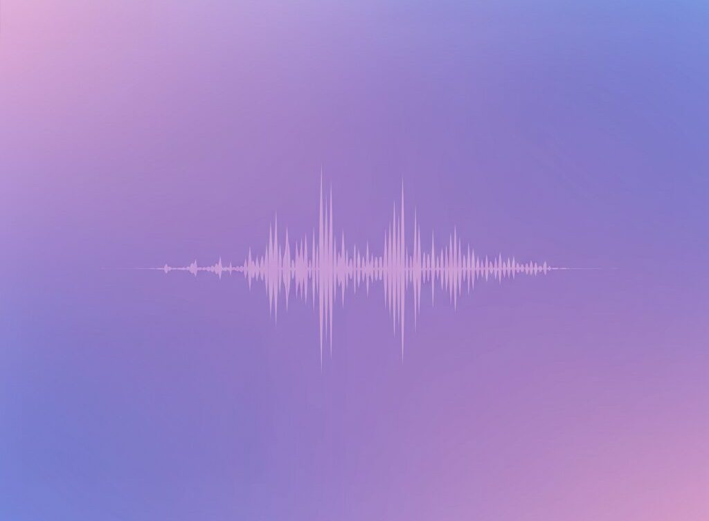 The Voice Clone AI Voice Agency sound wave image